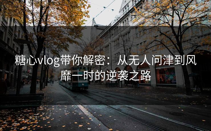 糖心vlog带你解密：从无人问津到风靡一时的逆袭之路